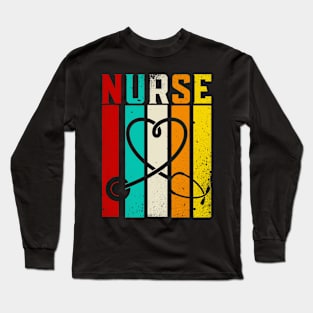 Nurse Retro Long Sleeve T-Shirt